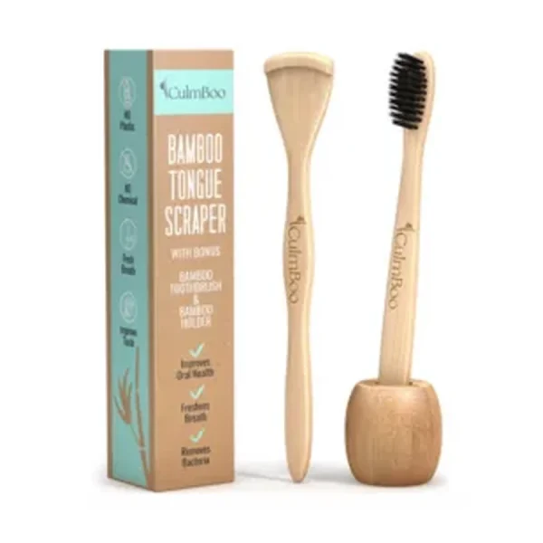Bamboo Tongue Scraper For Adults