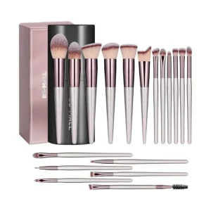 Makeup Brush Set 18 Pcs Premium Synthetic Foundation Powder