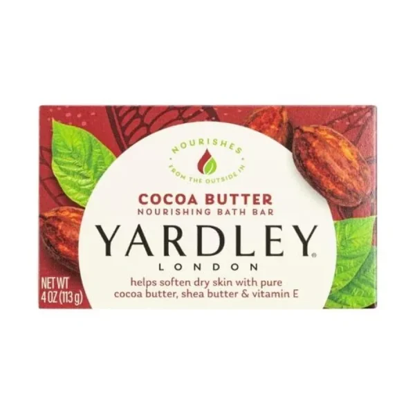 Yardley London Nourishing Bath Soap Bar Cocoa Butter