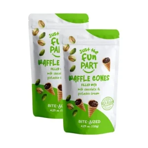 Crispy Waffle Cones, Premium Belgian Chocolate