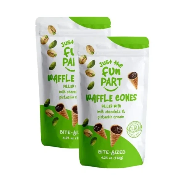 Crispy Waffle Cones, Premium Belgian Chocolate