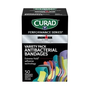 CURAD Performance Series IRONMAN Antibacterial Bandages