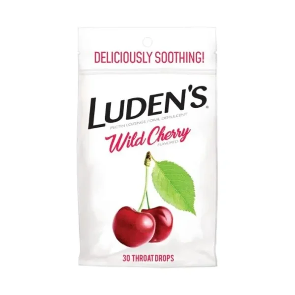 Luden’s Wild Cherry Throat Drops Delicious Soothing