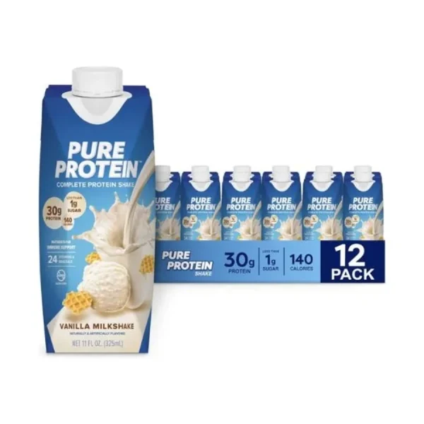 Pure Protein Vanilla Protein Shake, 30g Complete Protein