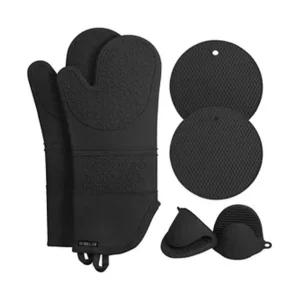 Extra Long Oven Mitts and Pot Holders Sets