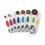 Multicolor Stainless Steel Magnetic Spoons Set of 8