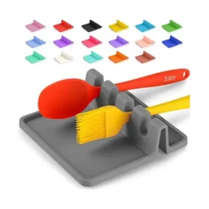 Silicone Rest with Drip Pad for Multiple Utensils