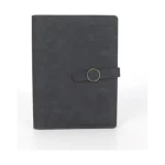 Black Lined Leather Journal Notebook