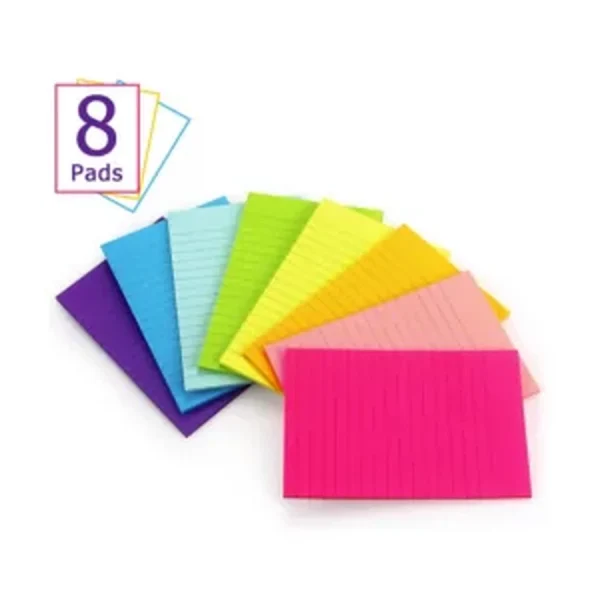 Bright Post Stickies Colorful Big Square Sticky Notes for Office