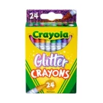 Glitter Crayons, 24 Count