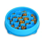 Catstages Kitty Slow Feeder Cat Bowl, Blue