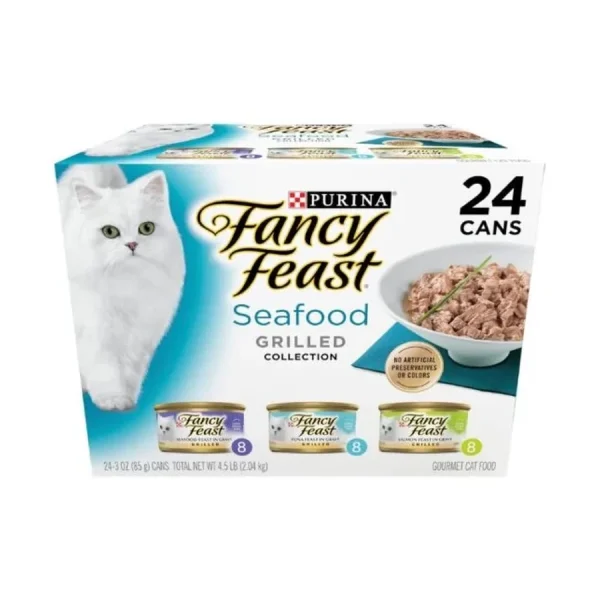 Purina Fancy Feast Grilled Wet Cat Food Seafood