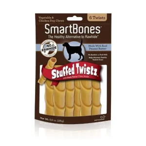 SmartBones Stuffed Twistz with Peanut Butter