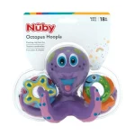 Nuby Floating Octopus Toy with 3 Hoopla Rings
