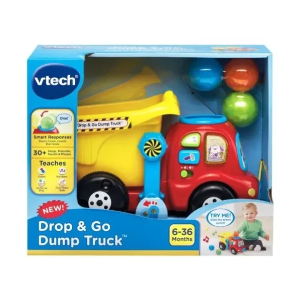 VTech Drop and Go Dump Truck, Yellow